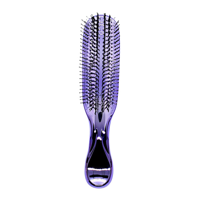 Wet Brush Treatment Brush - Purple Custom Care - All Hair Types - Evenly  Distributes Spa Treatment Helps Reduce Shed and Breakage with Drainage  Holes - Pain-Free Comb for Men Women Boys and Girls